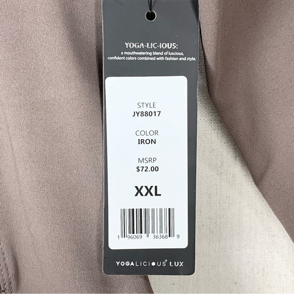 Yogalicious Lux NWT Full Zip Lightweight Fitted Yoga/Athletic Jacket - Size XXL - Picture 12 of 15